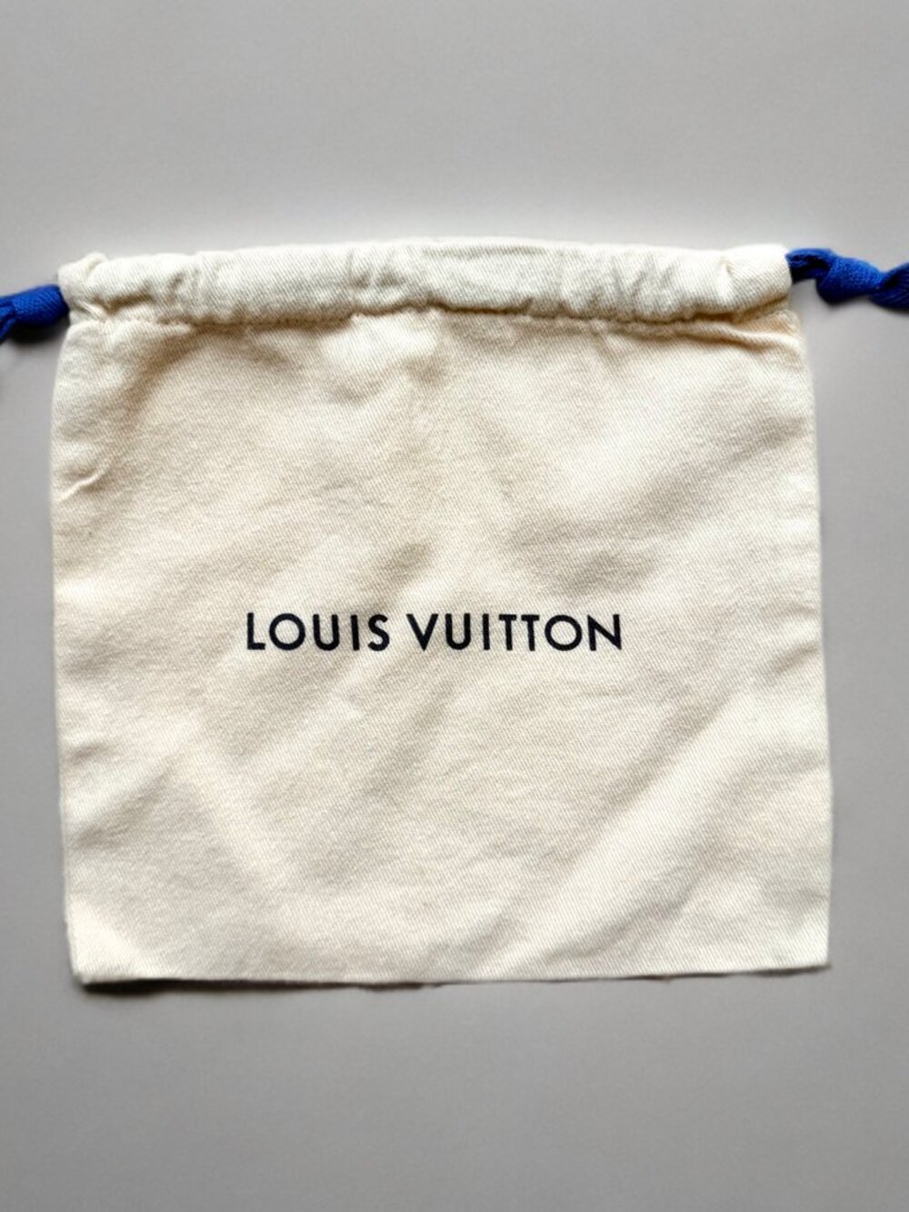 Louis Vuitton Cloth Square Drawstring Dust Bag 7.25" x 8"